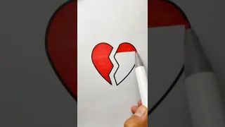 Heart Coloring Drawing #shorts