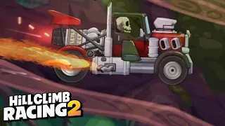 👑 Racing Truck VS Rock Bouncer (Don't Look Down) - Hill Climb Racing 2