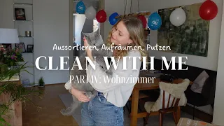 Clean with me: Frühjahrsputz Motivation – Wohnzimmer Wohnung aufräumen und aussortieren