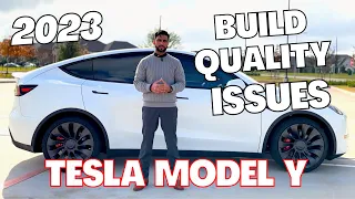 Tesla Model Y 2023 build quality review and problems within few days of ownership