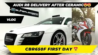 Audi R8 delivery | first day with CBR650F