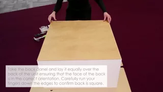 How to square a flat pack chest and fix the back panel