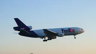 *HARD LANDING* FedEx Express McDonnell Douglas MD-10-10F [N571FE] Landing at PDX