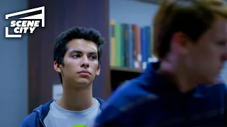 Cobra Kai: Miguel Confronts Kyler in the Library (Xolo Maridueña, Joe Seo Scene)