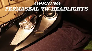 OPENING VW Perma-sealed Headlights w/o Oven! | MK6 Golf R
