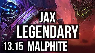 JAX vs MALPHITE (TOP) | 11/2/10, Legendary, 300+ games | KR Master | 13.15