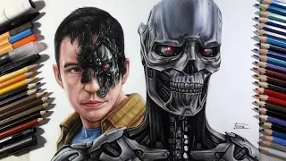 Drawing Rev-9 Terminator Dark Fate | Fame Art