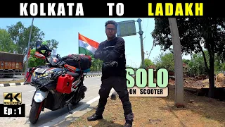1️⃣ : Kolkata to Ladakh ride Solo on Scooty | Reached Varanasi | Ladakh on Aerox @FINALDESTINATION1