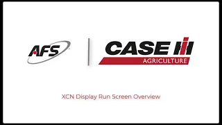 XCN Display Run Screen Overview