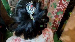 Unique hairstyle bun😊 #hairstyle #subscribe #official #vlog