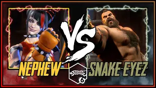 SF6 ➣ SNAKE EYEZ [ ZANGIEF ] VS NEPHEW [ JURI ] ➣ STREET FIGHTER 6