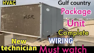 Carrier package unit rooftop 3phase complete wiring practicaly learn new technician must watch Hindi