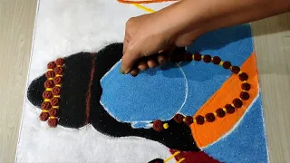 Shree Ram Ji Rangoli Design 🚩 | Shree Ram Mandir Rangoli Design | Ram Navami Rangoli Design