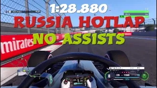 F1 2018 RUSSIA HOTLAP + SETUP - 1:28.880 [NO ASSISTS]