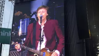 Me freaking out when Paul McCartney walks on stage - A Hard Days Night at Fenway Park, July 17, 2016