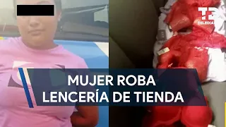 Detienen a mujer por robar lencería en tienda departamental de Monterrey