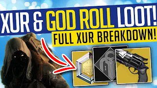 Destiny 2 | XUR & GOD ROLL LOOT! July 1st-4th | Full Inventory & Location! - Witch Queen