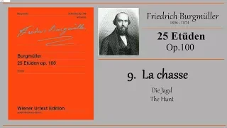 BURGMÜLLER - Op.100 No.9 - La chasse - Die Jagd - The Hunt