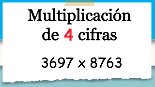 Multiplicación de 4 cifras