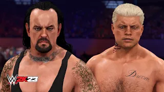 WWE 2K23 - The Undertaker Vs Cody Rhodes FULL GAMEPLAY (PS5)