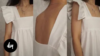 DIY✨ЛЕТНЕЕ ПЛАТЬЕ БЕЗ ВЫКРОЙКИ