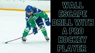 WORKING ON WALL ESCAPES WITH A PROFESSIONAL HOCKEY PLAYER