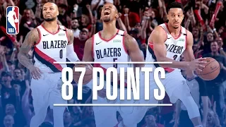 Lillard, McCollum and Hood Combine For 87 Points In PIVOTAL Game 6 | May 9, 2019