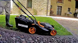 Газонокосилка аккумуляторная WORX WG779E, 40 В, 34 см