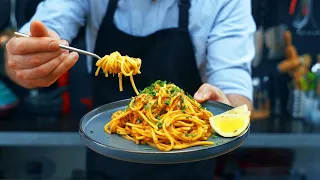 🍝 Pasta with Tuna and Cream | Pasta Recipes | Pasta with Cream and Tuna Sauce | Play on Qoob