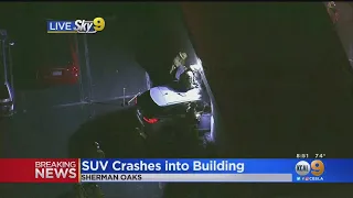 SUV Crashes Into Building In Sherman Oaks