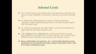 Acute Adrenal Insufficiency - CRASH! Medical Review Series