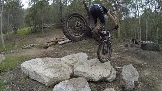 How to rear wheel hop on trials bikes︱Cross Training Trials Techniques