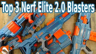 TOP 3 Nerf Elite 2.0 Blasters - Turbine Commander Trio MORE