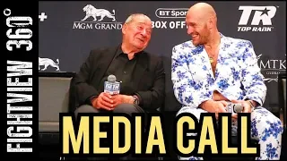 Wilder Fury 2: Tyson Fury & Bob Arum Media Call LIVE - Who's The Favorite DEBATE! STREAM Or Buying?