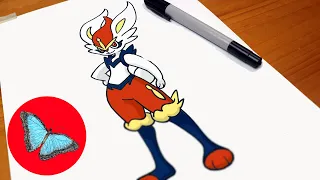 How To Draw Pokemon - Cinderace Step by Step