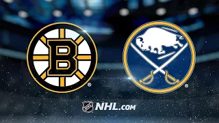 Khudobin, Bruins shut out Sabres, 3-0