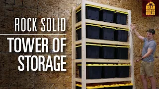 Simple and Strong Garage Storage Shelves | FREE PLANS
