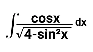 integration of cosx/√(4-sin²x) dx || Integral of cosx/root(4-sin^2 x) || #calculus ,#term2 ,#shorts