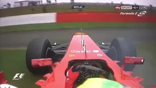 Felipe Massa onboard crash British GP 2013 FP2