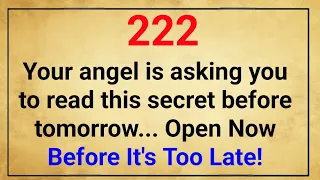 God says, Your angel is asking you to read this secret before tomorrow...| God message for me today