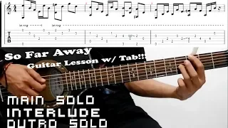 Avenged Sevenfold - So Far Away Acoustic Guitar Lesson With Tab