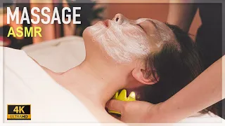 ASMR / 😪 color stone facial massage for deep sleep