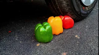 Crushing Crunchy & Soft Things by Car! EXPERIMENT: Car vs Pepper