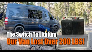 Upgrading From 3 AGM Batteries To One Lithium Battery In the Sprinter Campervan