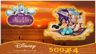 Aladdin Jasmine Disney Prince Princess Puzzle Thomas Kinkade