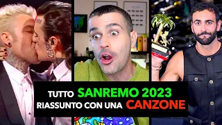 TUTTO SANREMO 2023 riassunto con una CANZONE (in meno di 1:30)