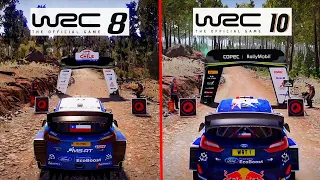 WRC 8 VS WRC 10 | PS4 Graphics & Physics Comparison