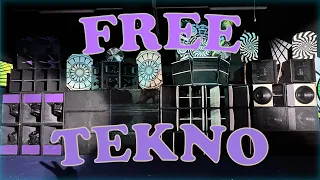 FREE TEKNO | Time Travel Rave | PA Anlagen Aufbau | Massives Soundsystem | Basswand im Standgas