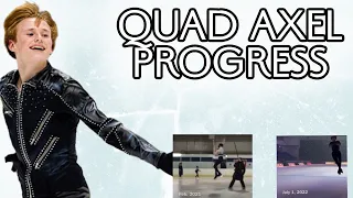 ALL of Ilia Malinin’s QUAD AXELS! #quadaxel #quad attempts (Progress and timeline compilation!)