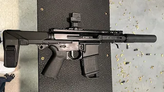 300 blackout suppressed vs unsuppressed. #mustwatch #arp #suppressor #pistol #sbr #shooting #gun